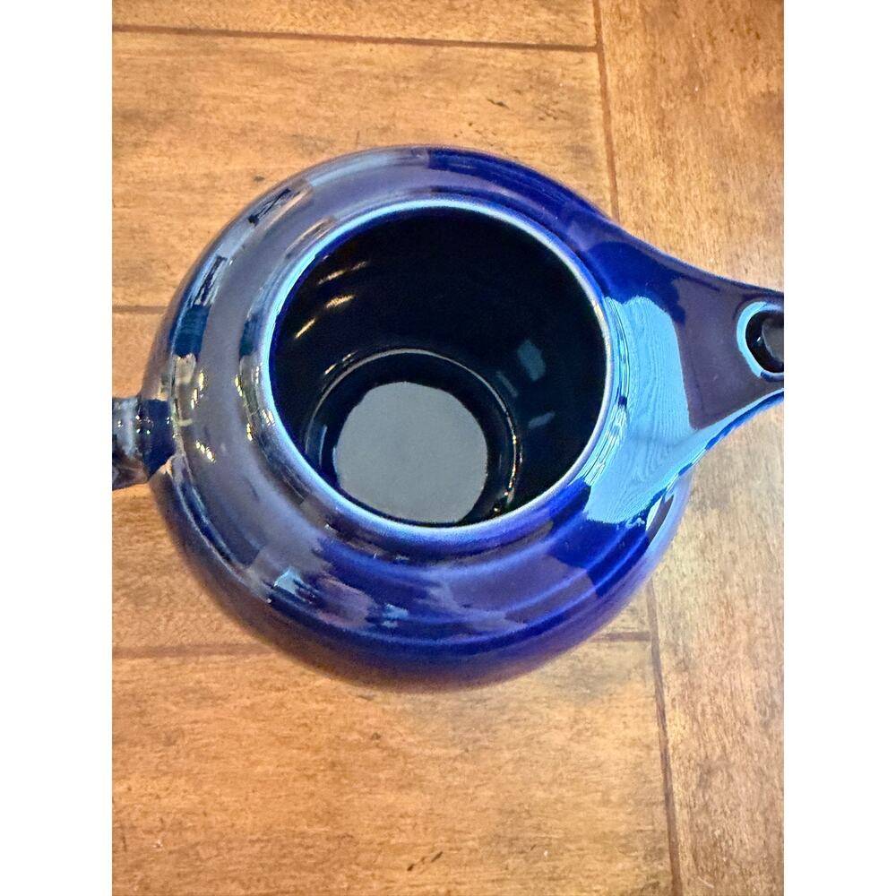 fiesta cobalt blue teapot with lid hlc usa fiestaware homer laughlin - Picture 7 of 9
